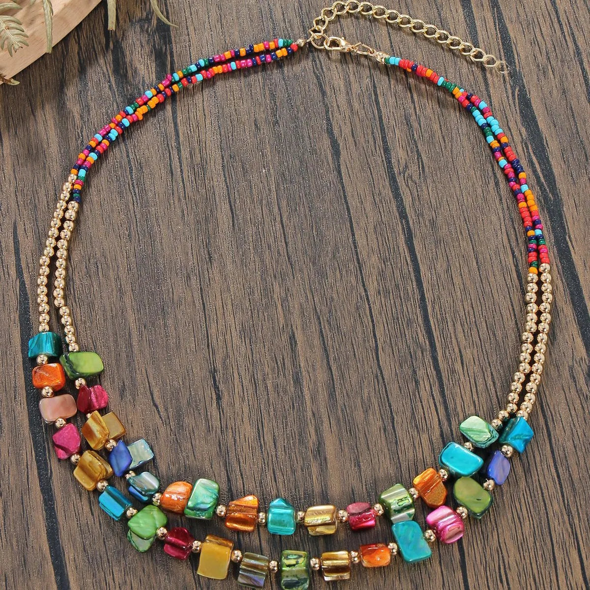 Ethnic Style Classic Style Round Shell Iron Wholesale Necklace