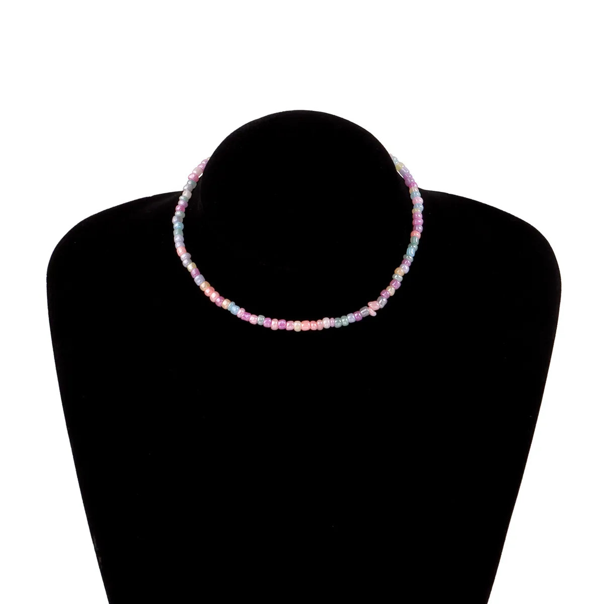 Ethnic Style Color Block Beaded Choker