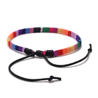 Ethnic Style Color Block Rope Wholesale Bracelets