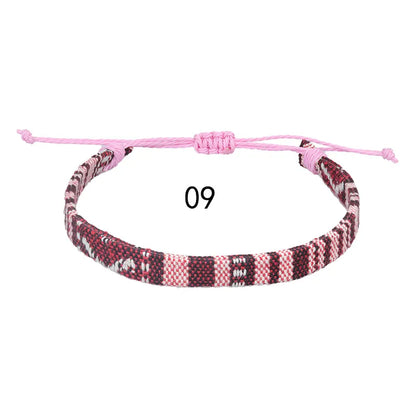 Ethnic Style Colorful Cloth Unisex Nepal Bracelets