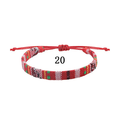 Ethnic Style Colorful Cloth Unisex Nepal Bracelets