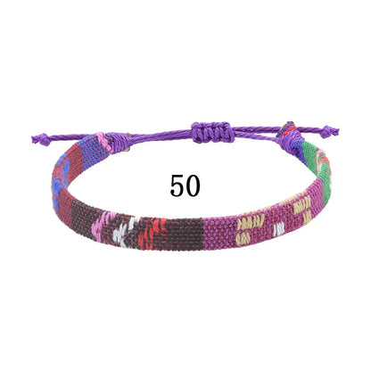 Ethnic Style Colorful Cloth Unisex Nepal Bracelets