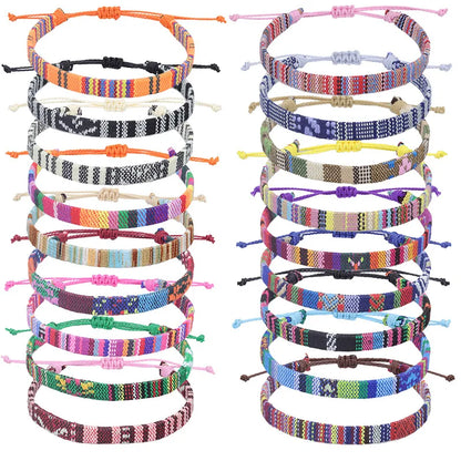 Ethnic Style Colorful Cloth Unisex Nepal Bracelets