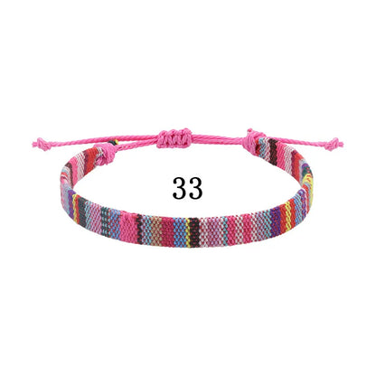 Ethnic Style Colorful Cloth Unisex Nepal Bracelets