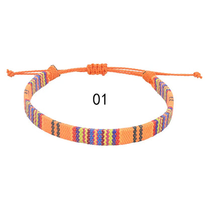 Ethnic Style Colorful Cloth Unisex Nepal Bracelets