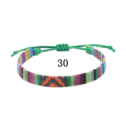 Ethnic Style Colorful Cloth Unisex Nepal Bracelets