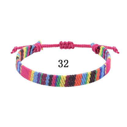 Ethnic Style Colorful Cloth Unisex Nepal Bracelets