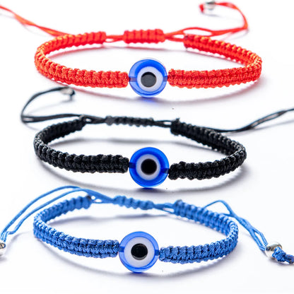 Ethnic Style Devil's Eye Cotton Thread Braid Women's Bracelets