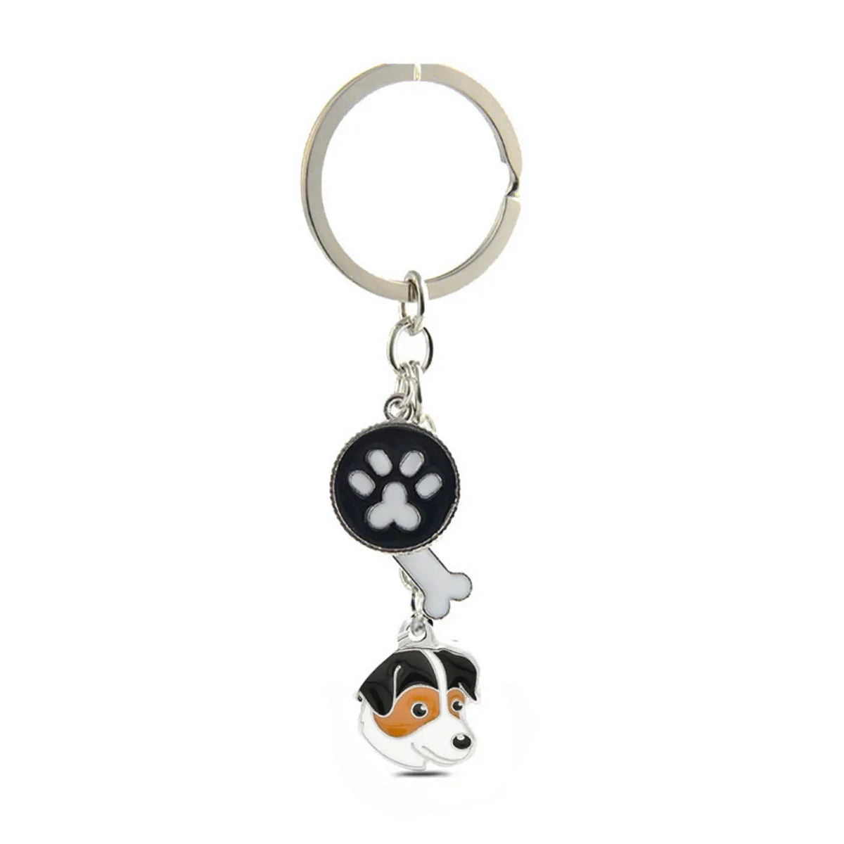 Ethnic Style Dog Metal Printing Unisex Keychain