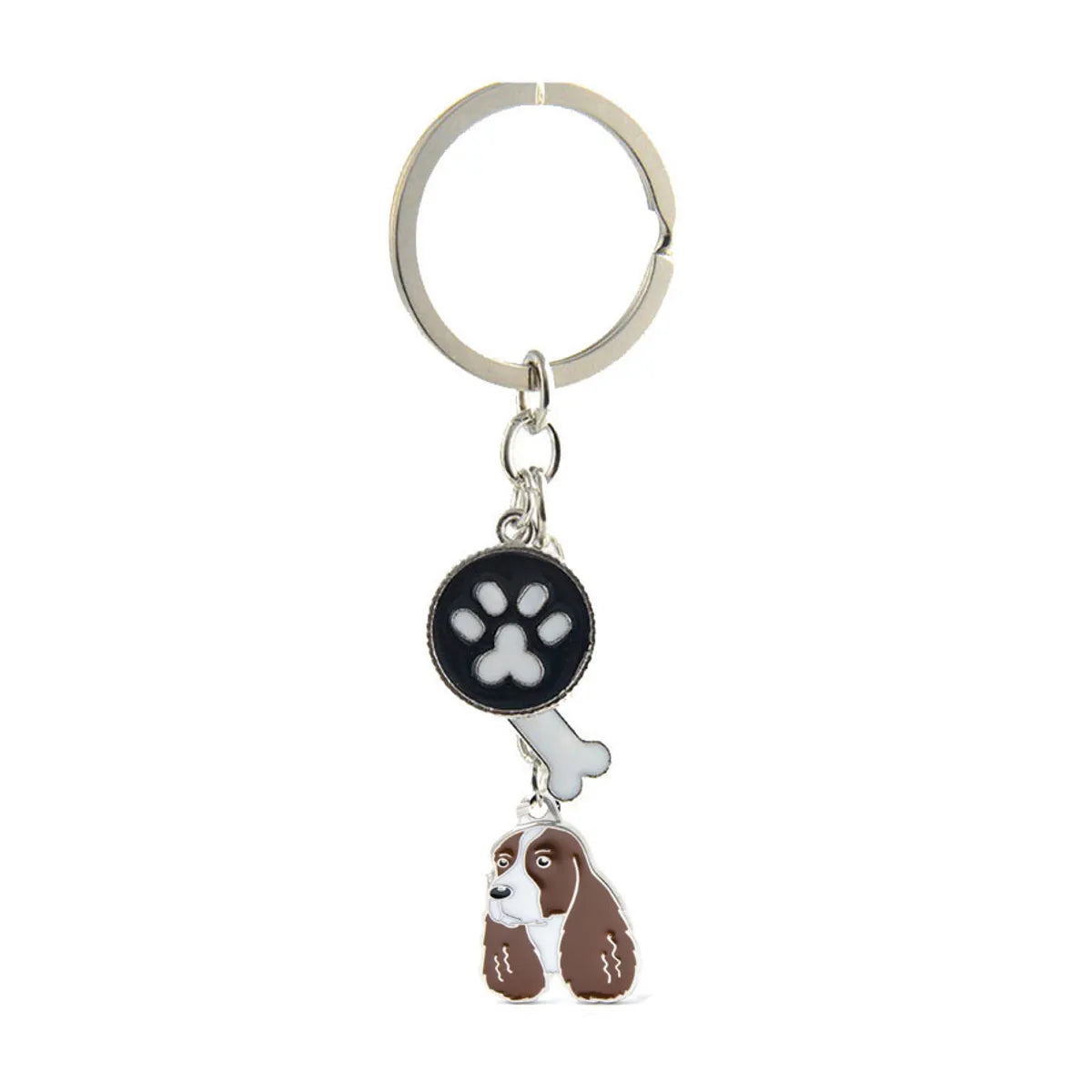 Ethnic Style Dog Metal Printing Unisex Keychain