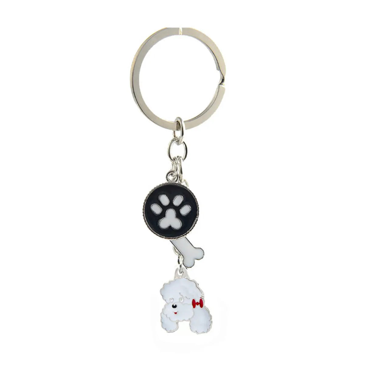 Ethnic Style Dog Metal Printing Unisex Keychain