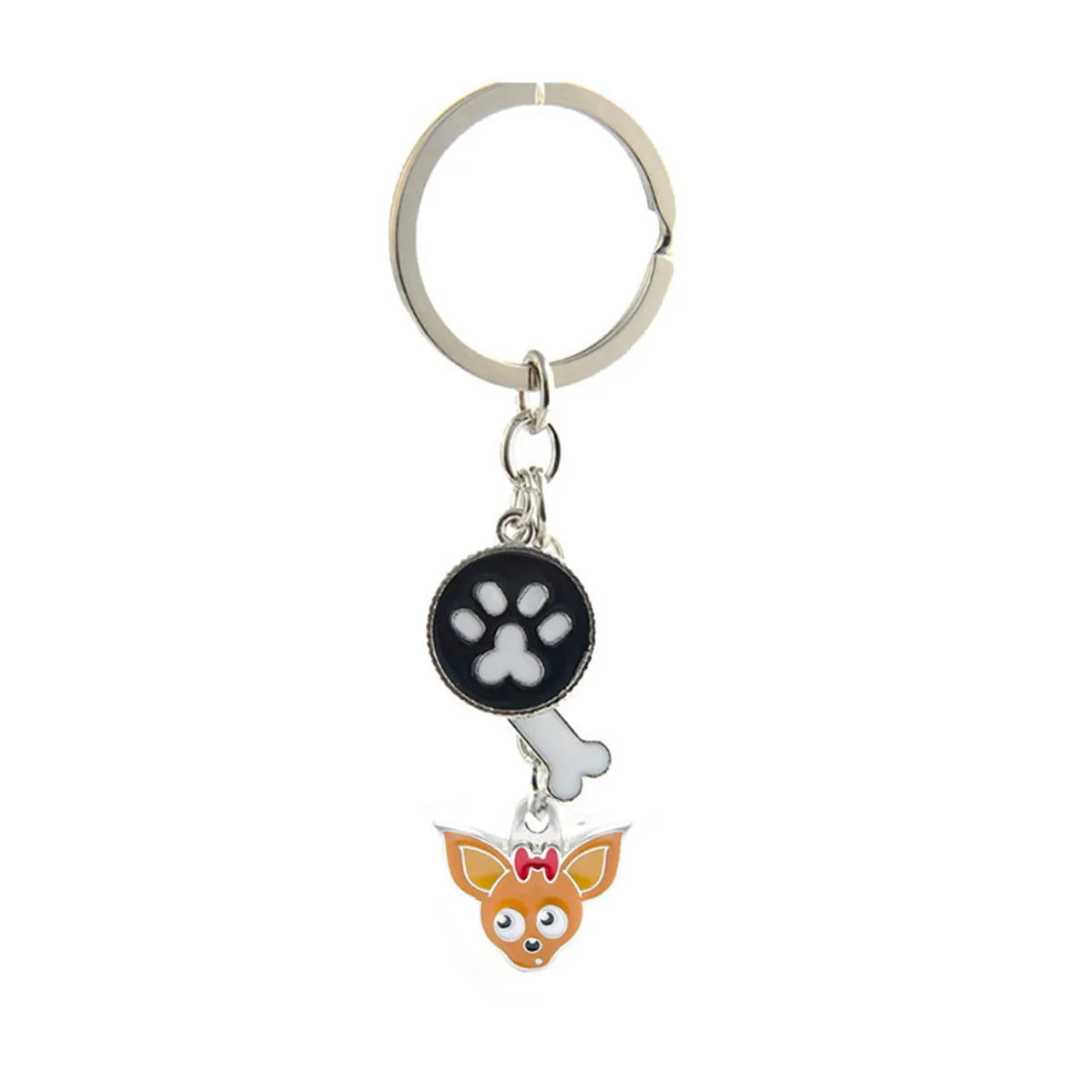 Ethnic Style Dog Metal Printing Unisex Keychain