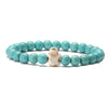 Ethnic Style Elephant Natural Stone Beaded Unisex Bracelets