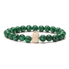 Ethnic Style Elephant Natural Stone Beaded Unisex Bracelets