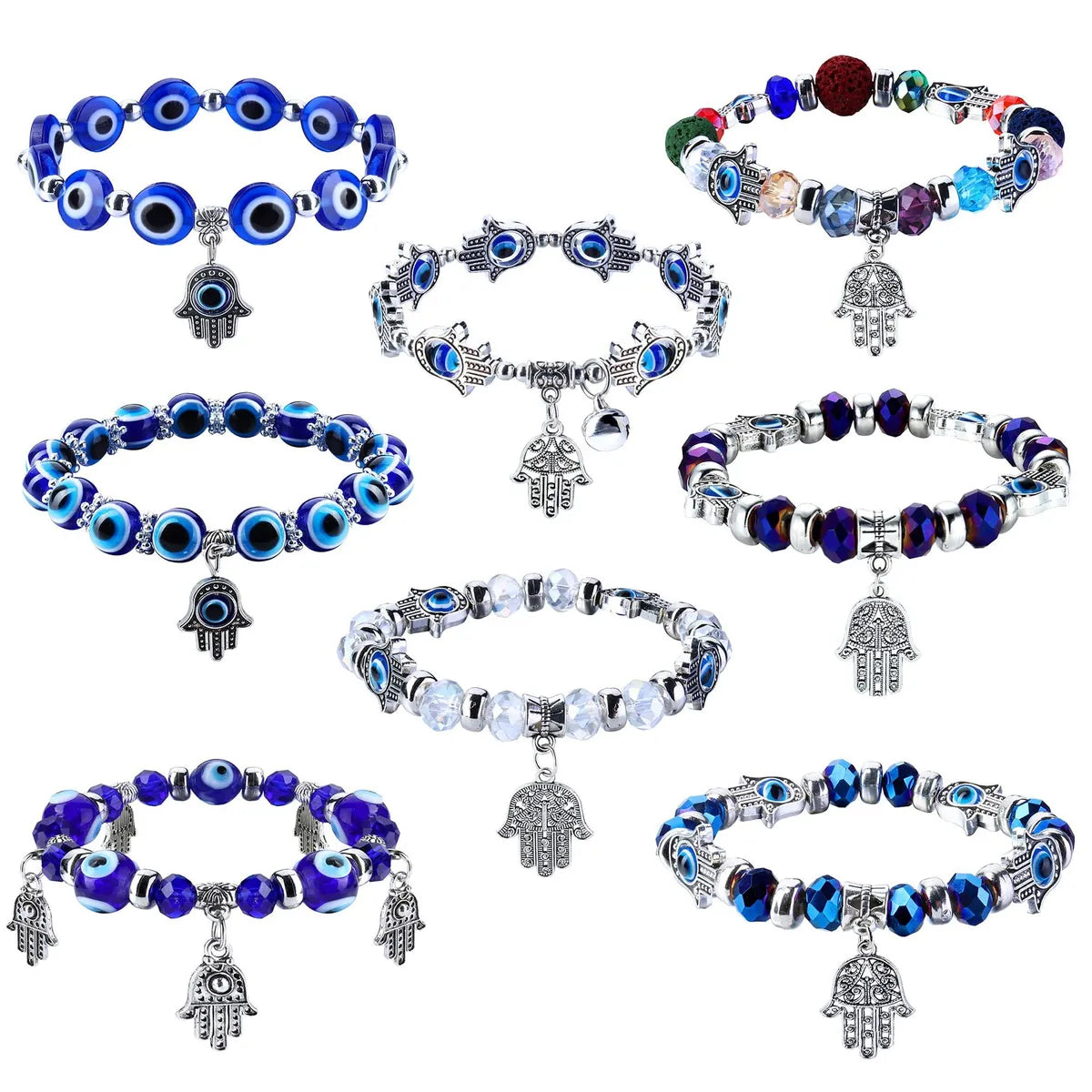 Ethnic Style Eye Mixed Materials Wholesale Bracelets