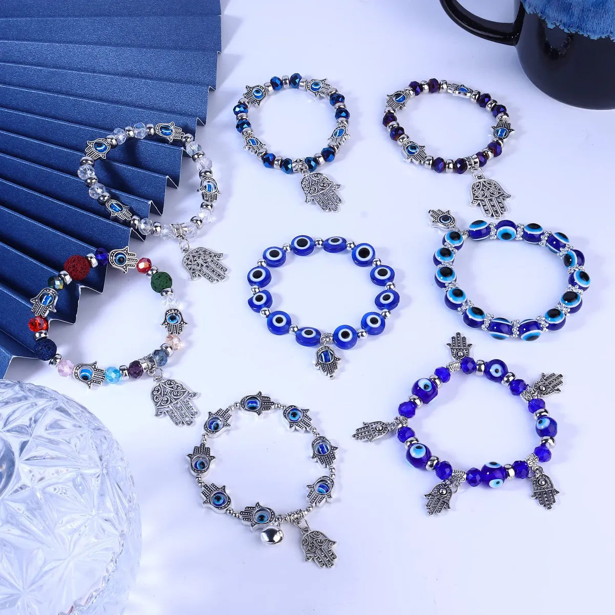 Ethnic Style Eye Mixed Materials Wholesale Bracelets