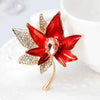 Ethnic Style Flower Alloy Stoving Varnish Diamond Women'S Corsage