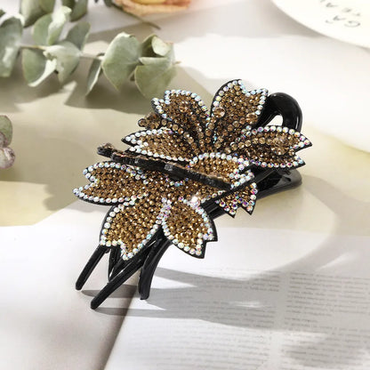 Ethnic Style Flower Plastic Flowers Hair Clip 1 Piece