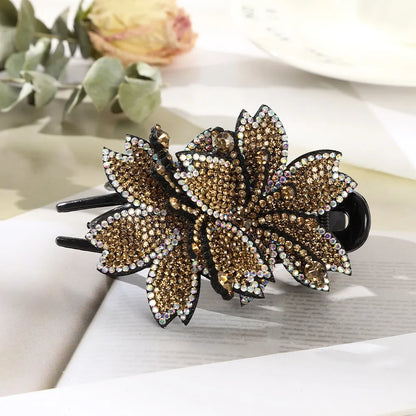 Ethnic Style Flower Plastic Flowers Hair Clip 1 Piece