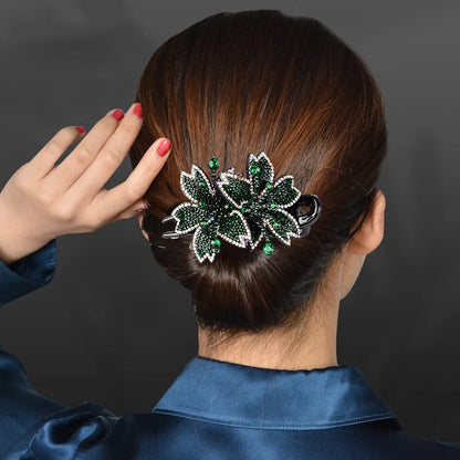 Ethnic Style Flower Plastic Flowers Hair Clip 1 Piece