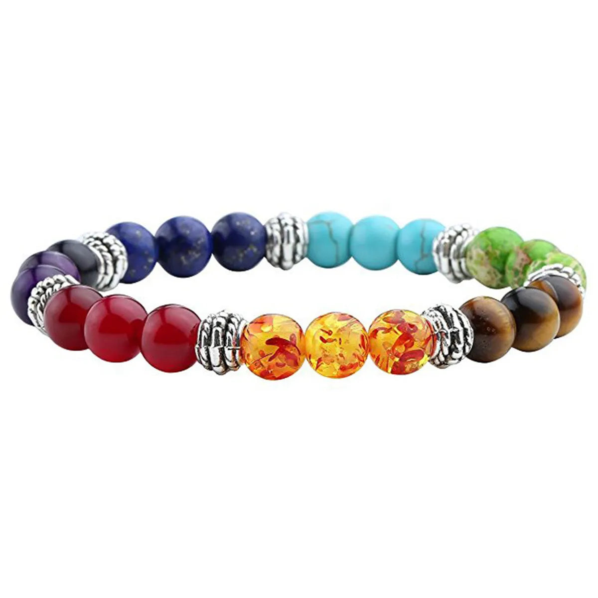 Ethnic Style Geometric Alloy Natural Stone Beaded Bracelets