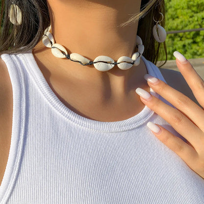 Ethnic Style Geometric Alloy Shell Women'S Choker