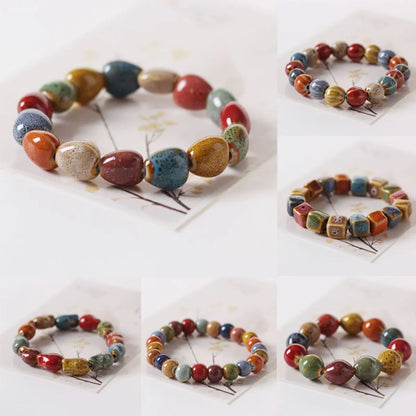 Ethnic Style Geometric Ceramics Beaded Women's Bracelets