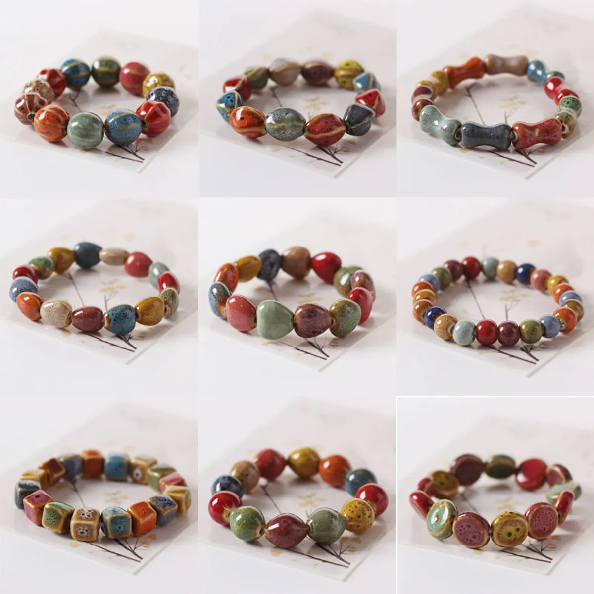 Ethnic Style Geometric Ceramics Beaded Women's Bracelets