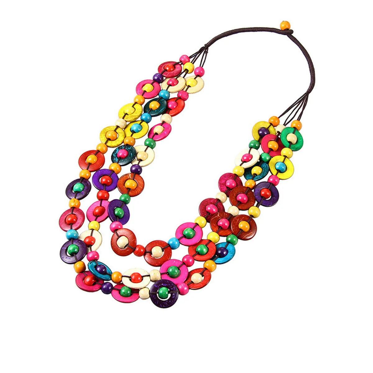 Ethnic Style Geometric Coconut Shell Wholesale Necklace