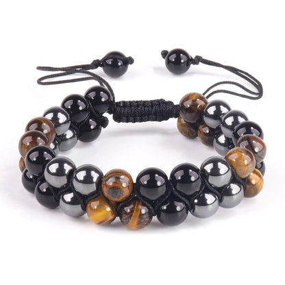 Ethnic Style Geometric Color Block Opal Agate Tiger Eye Wholesale Bracelets