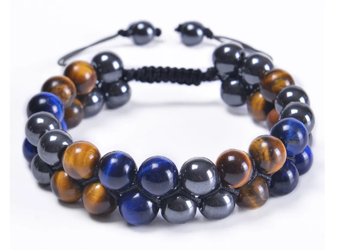 Ethnic Style Geometric Color Block Opal Agate Tiger Eye Wholesale Bracelets