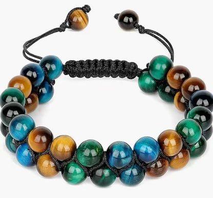 Ethnic Style Geometric Color Block Opal Agate Tiger Eye Wholesale Bracelets