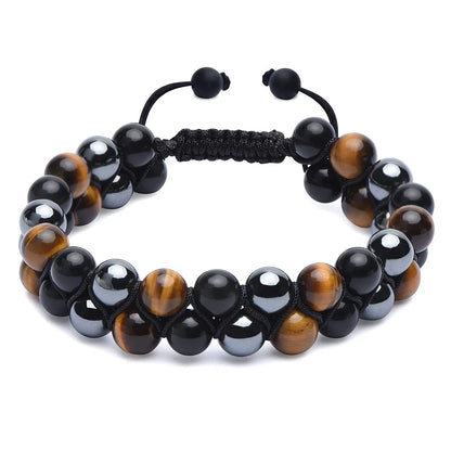 Ethnic Style Geometric Color Block Opal Agate Tiger Eye Wholesale Bracelets