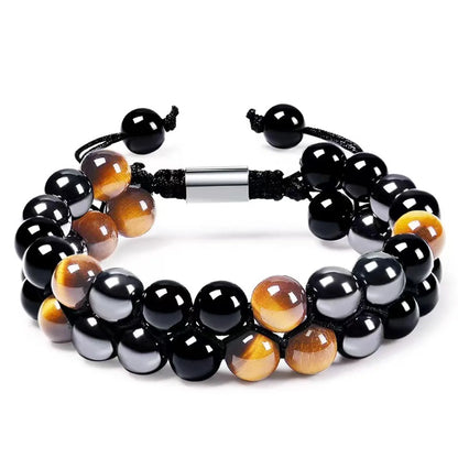 Ethnic Style Geometric Color Block Opal Agate Tiger Eye Wholesale Bracelets