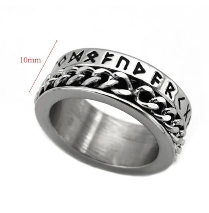 Ethnic Style Geometric Letter 316 Stainless Steel  Unisex Rings