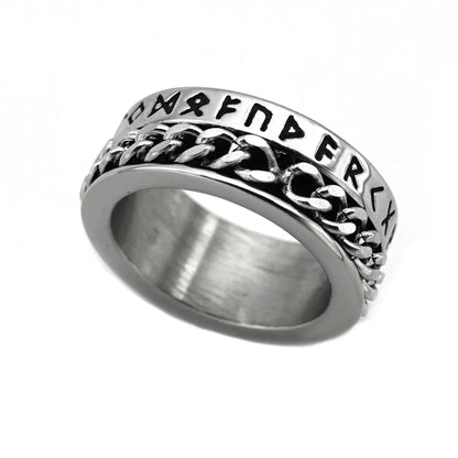 Ethnic Style Geometric Letter 316 Stainless Steel  Unisex Rings