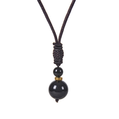 Ethnic Style Geometric Malachite Tiger Eye Obsidian Necklace 1 Piece