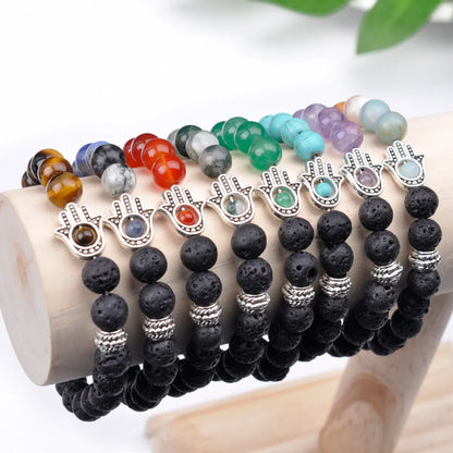 Ethnic Style Geometric Natural Stone Beaded Bracelets