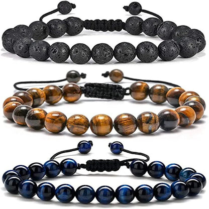 Ethnic Style Geometric Natural Stone Beaded Bracelets