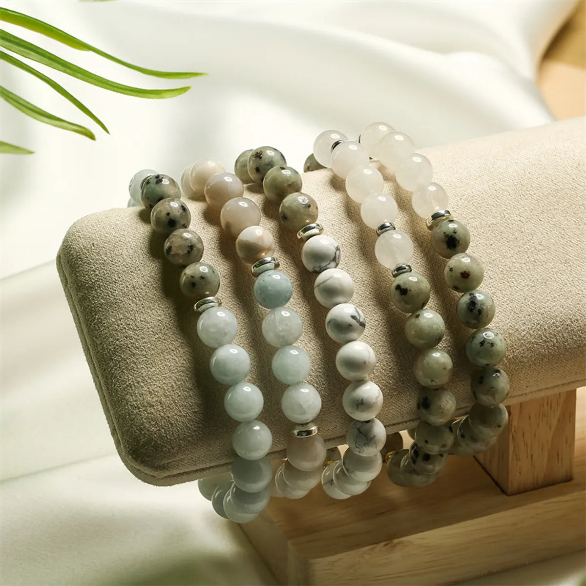 Ethnic Style Geometric Natural Stone Beaded Bracelets