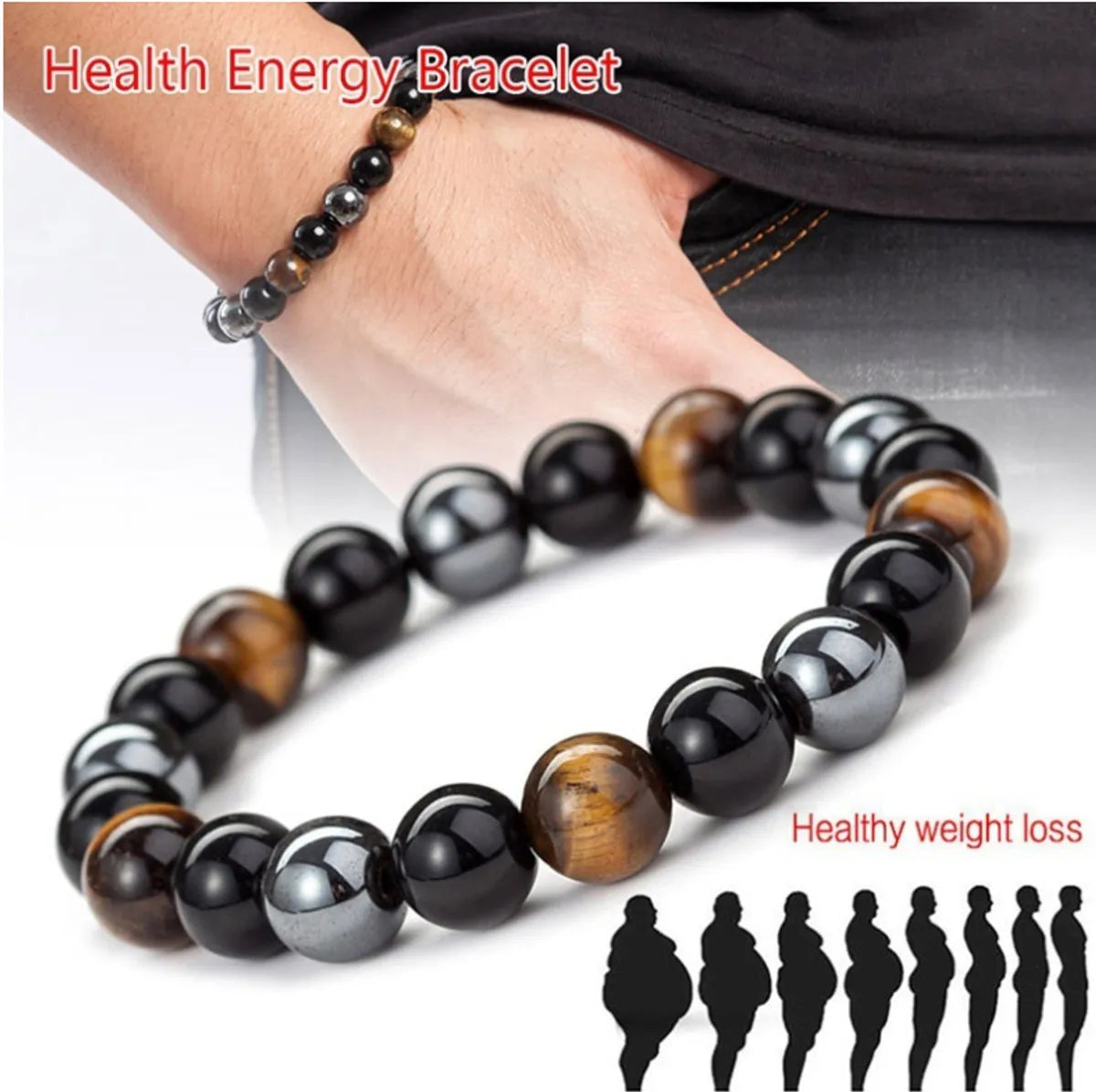 Ethnic Style Geometric Natural Stone Beaded Unisex Bracelets