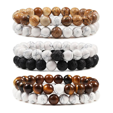 Ethnic Style Geometric Natural Stone Bracelets In Bulk