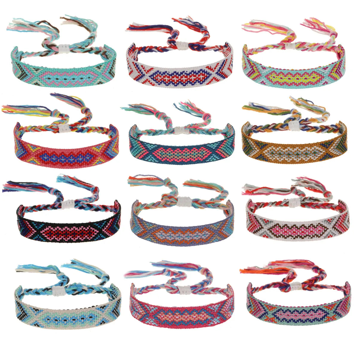 Ethnic Style Geometric Polyester Cotton Knitting Unisex Bracelets