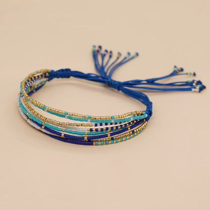 Ethnic Style Geometric Seed Bead Beaded Handmade Unisex Bracelets