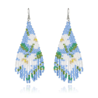 Ethnic Style Geometric Shape/Pattern Tassel Earrings