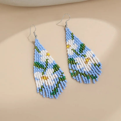 Ethnic Style Geometric Shape/Pattern Tassel Earrings