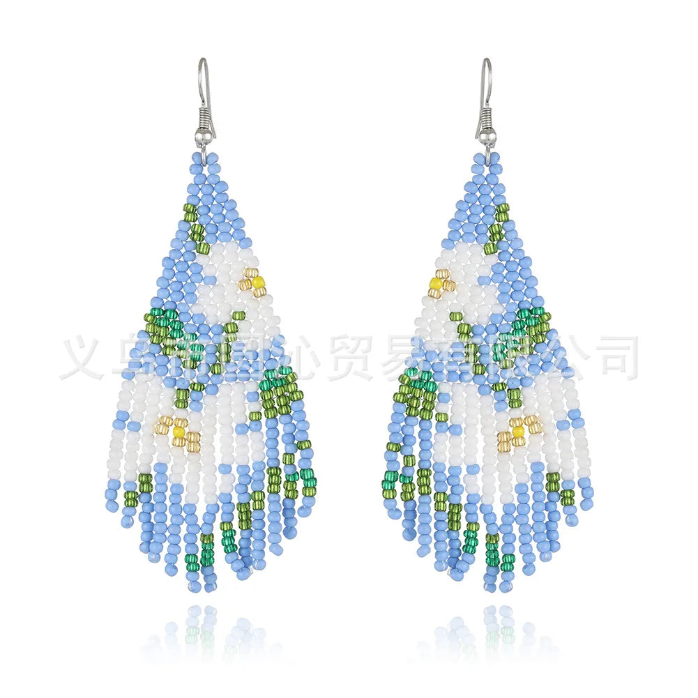 Ethnic Style Geometric Shape/Pattern Tassel Earrings