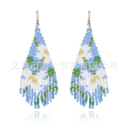 Ethnic Style Geometric Shape/Pattern Tassel Earrings