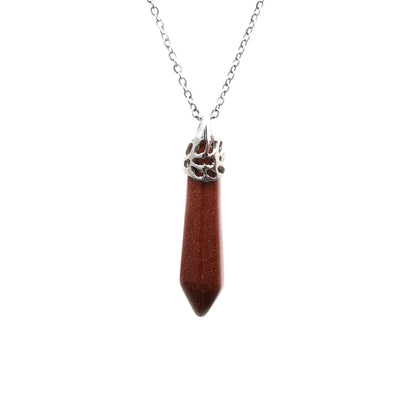 Ethnic Style Geometric Stainless Steel Natural Stone Plating Unisex Pendant Necklace