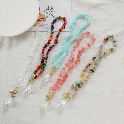 Ethnic Style Geometric Stone Beaded Plating Women's Necklace